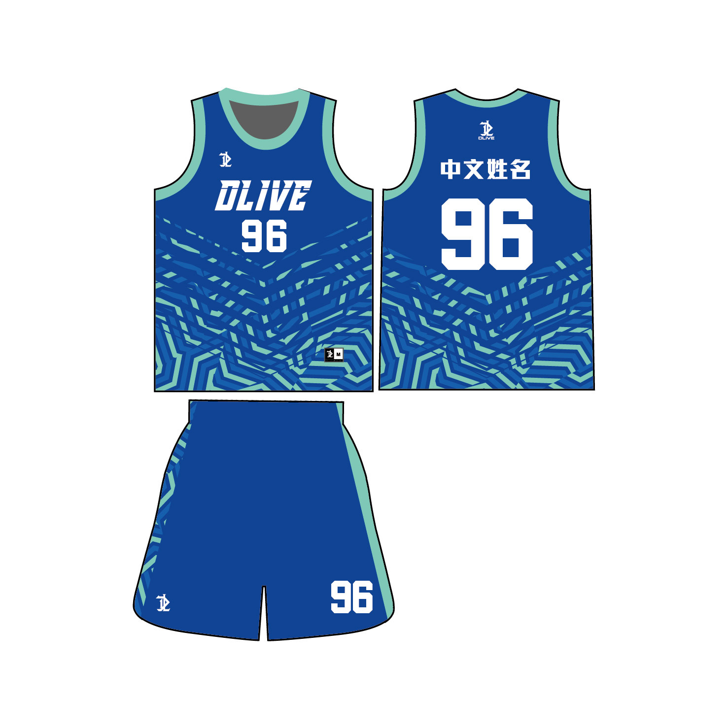 單面昇華圓領籃球服 - 幻想曲