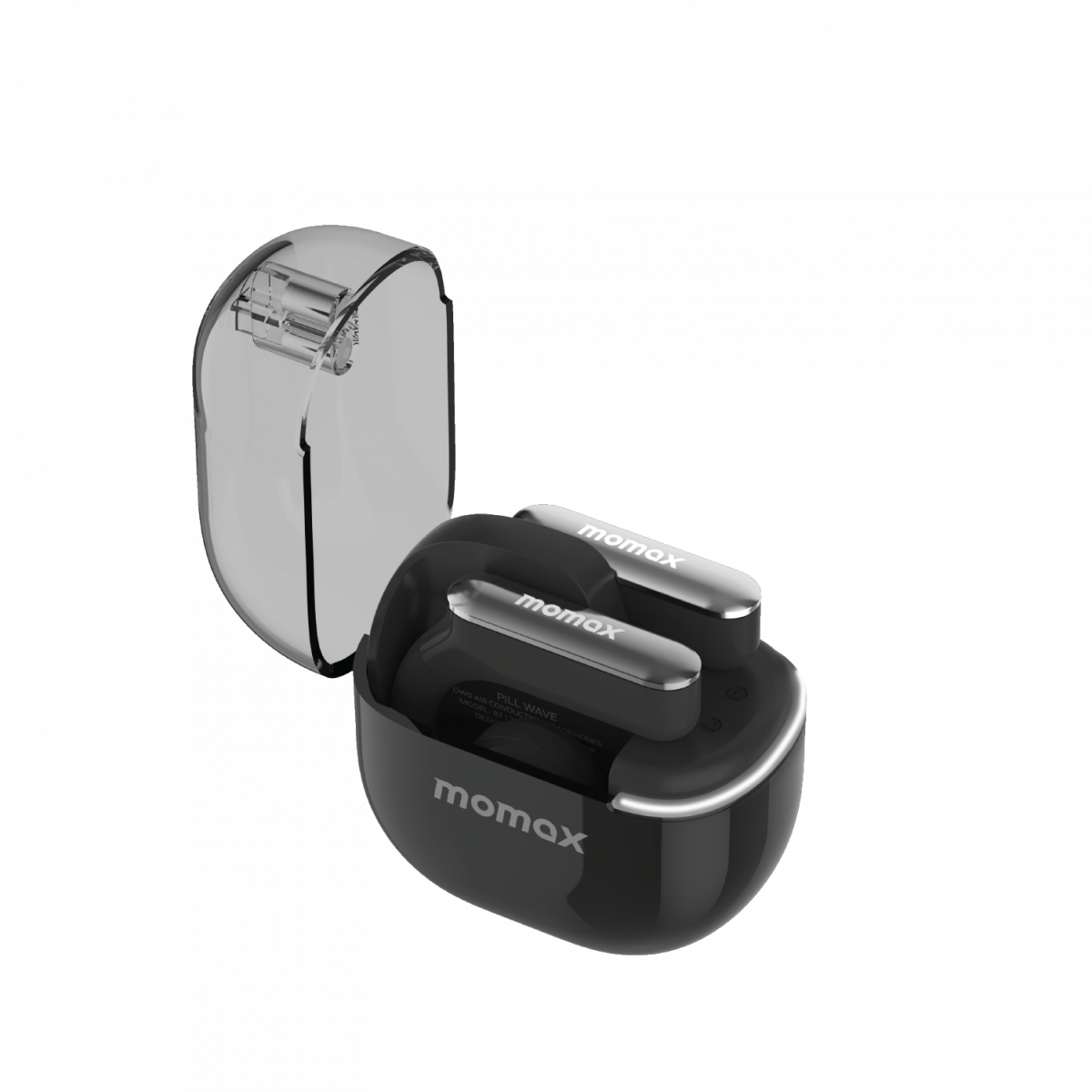Momax - Pill Wave 開放式無線耳機 (深黑色) - BT12D