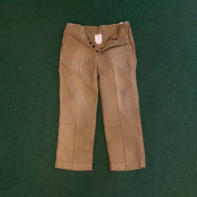 VISVIM 2024 LEAGUERS CHINO DMGD PANTS - BEIGE