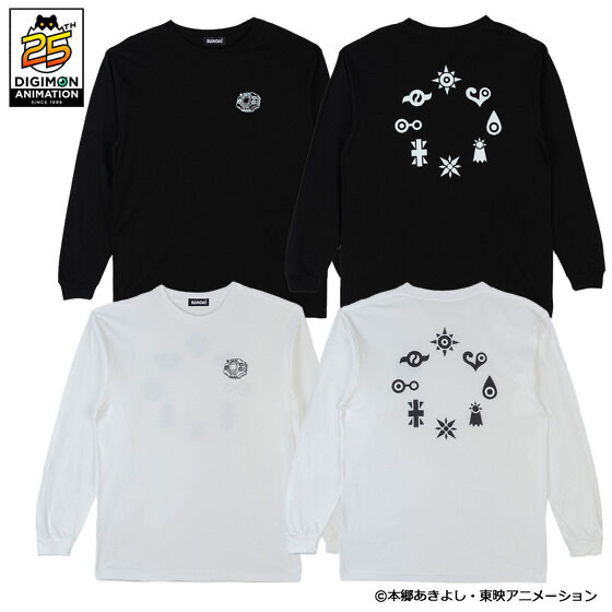 226956 Pbandai 預訂2025/5月 デジモンアドベンチャー 紋章モチーフロングTシャツ