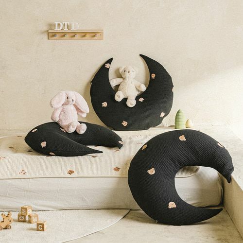 PREMIUM絎縫系列-圓圓臉月亮抱枕(枕芯需單獨購買)