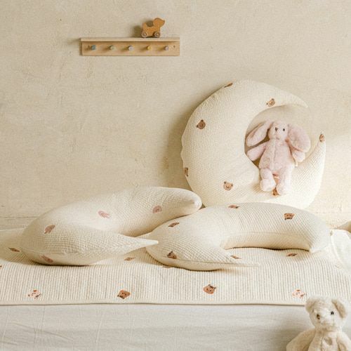 PREMIUM絎縫系列-圓圓臉月亮抱枕(枕芯需單獨購買)