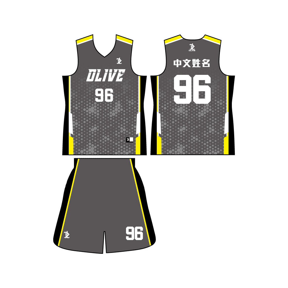 單面昇華V領籃球服 - 新世代