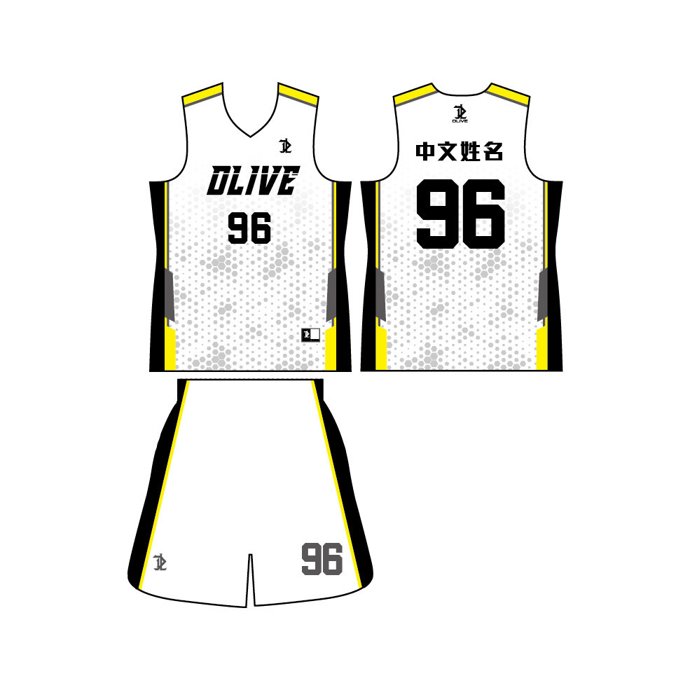 單面昇華V領籃球服 - 新世代