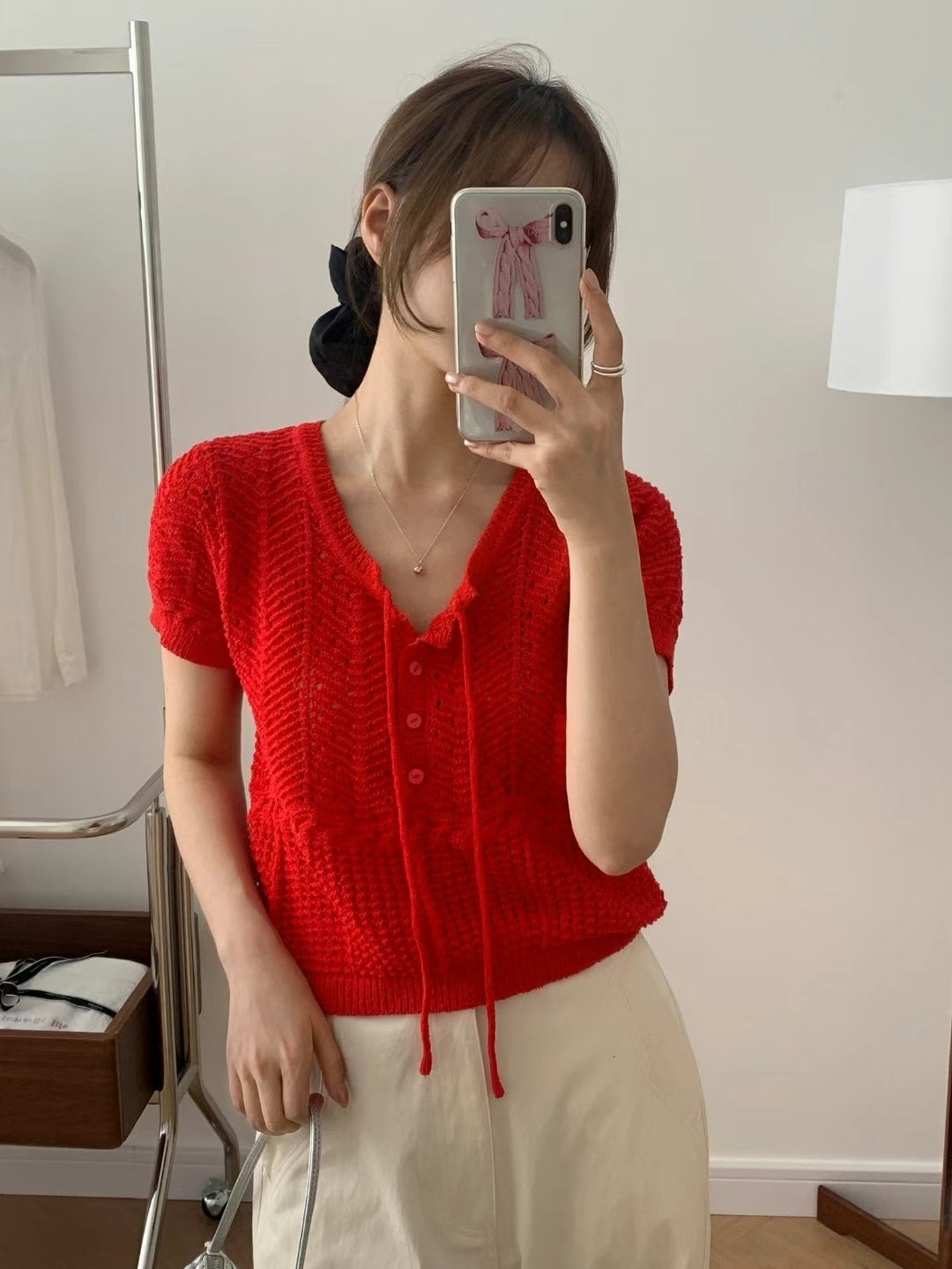 Berz Eyelet Weave Summer Knit