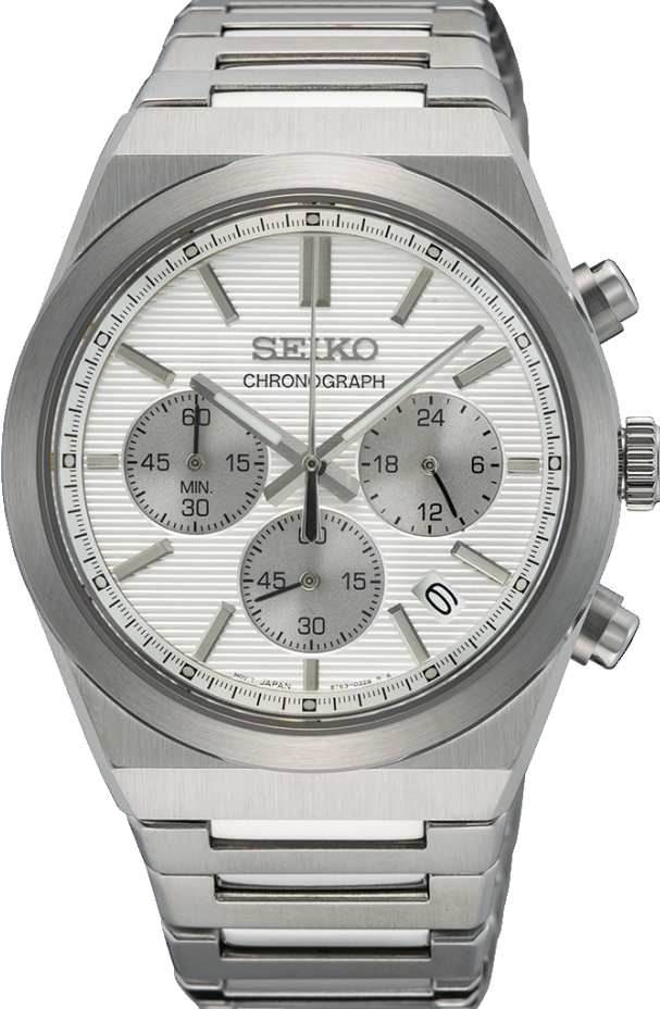 萬年鐘錶 - SEIKO   CS 系列  質感經典三眼計時男錶  SSB451P1 / 8T63-02F0S  錶徑40MM