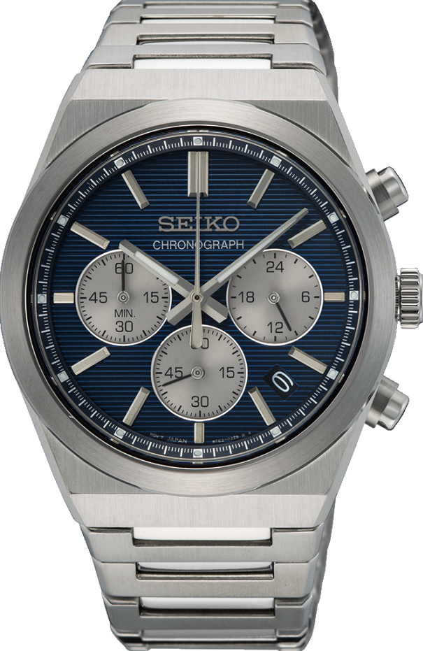 萬年鐘錶 - SEIKO   CS 系列  質感經典三眼計時男錶   SSB453P1 / 8T63-02F0B  錶徑40MM