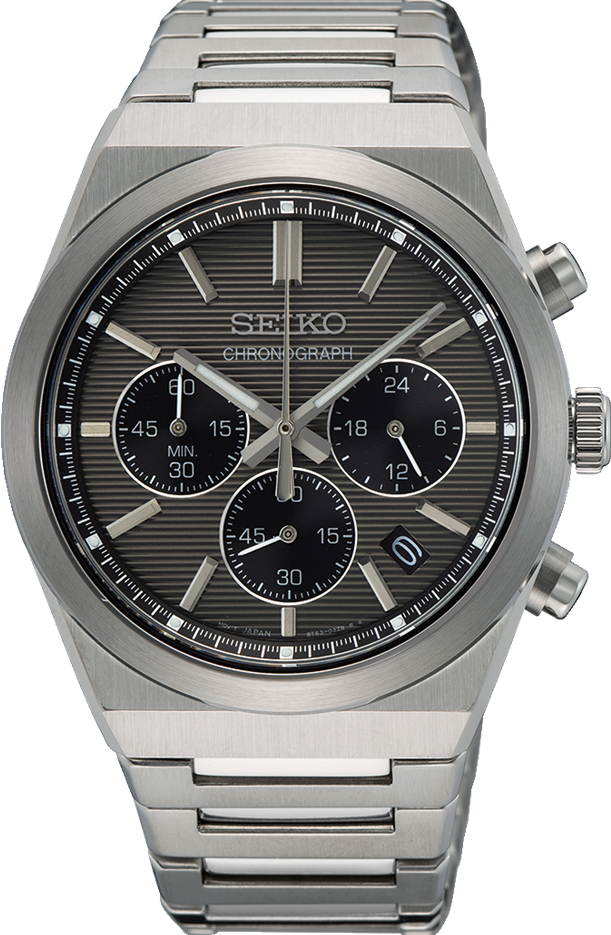 萬年鐘錶 - SEIKO   CS 系列  質感經典三眼計時男錶   SSB455P1 / 8T63-02F0N  錶徑40MM