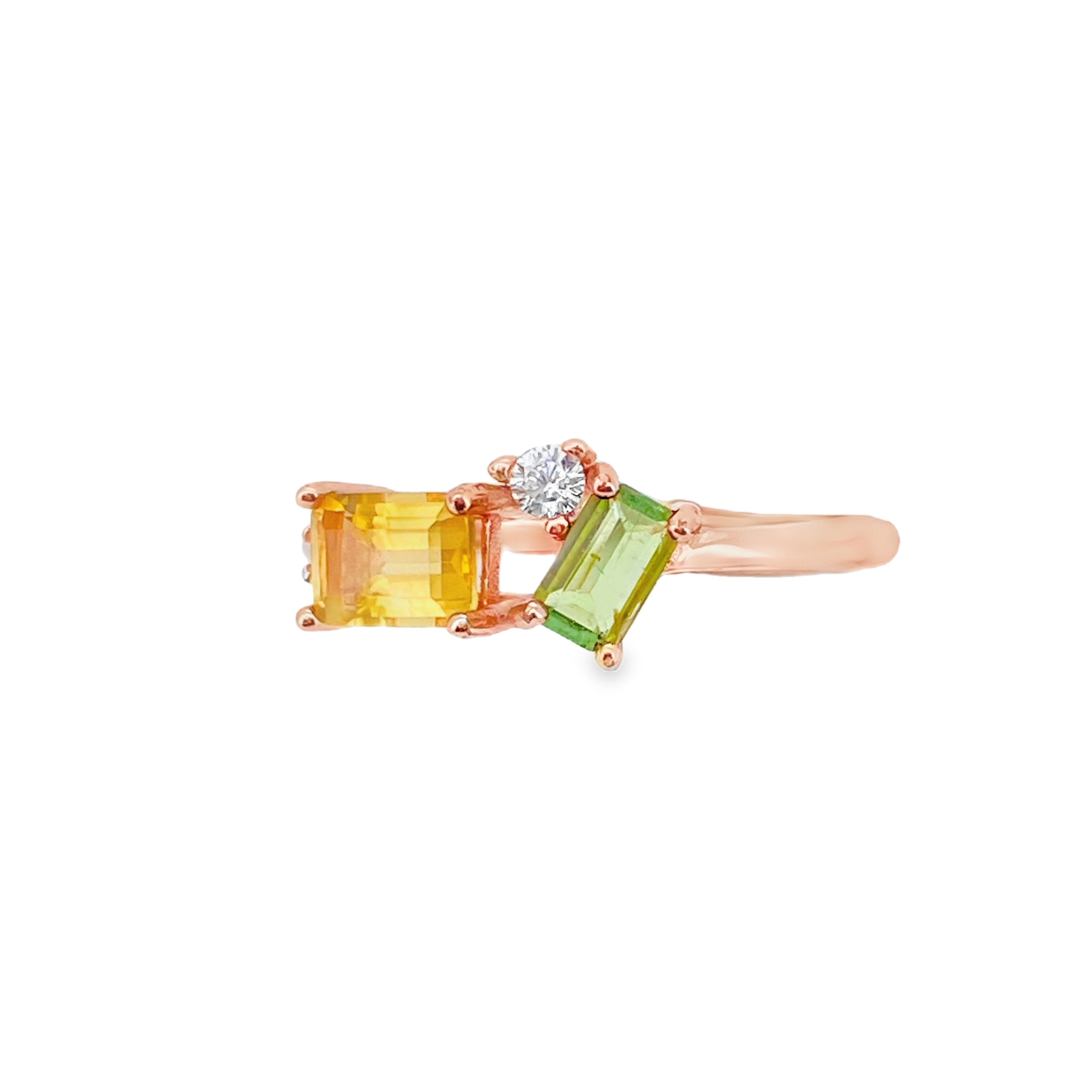 T632黃水晶橄欖石戒指