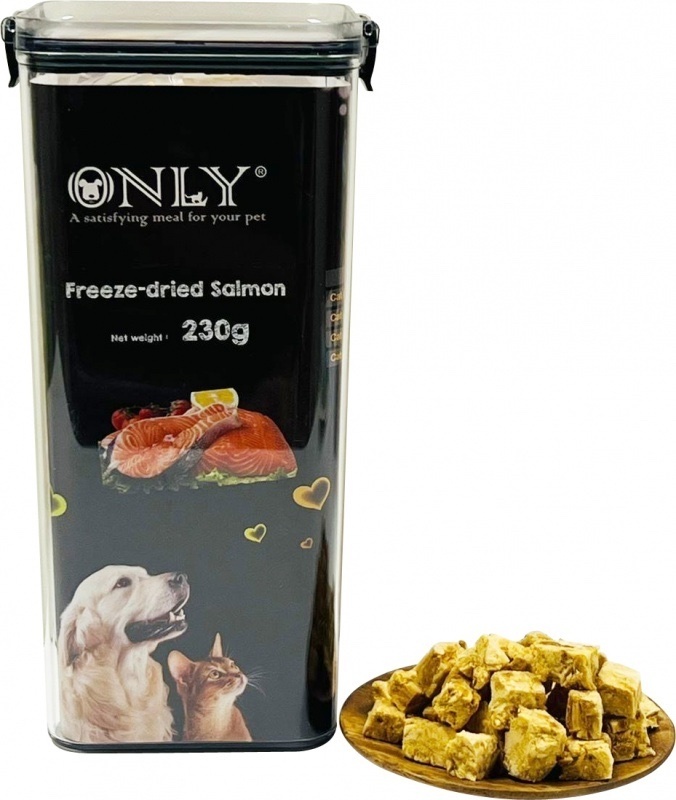 泰國 ONLY冷凍脫水三文魚肉粒230g （貓狗食用）