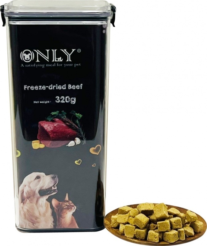 泰國 ONLY 冷凍脫水 牛肉粒 320g（貓狗食用）