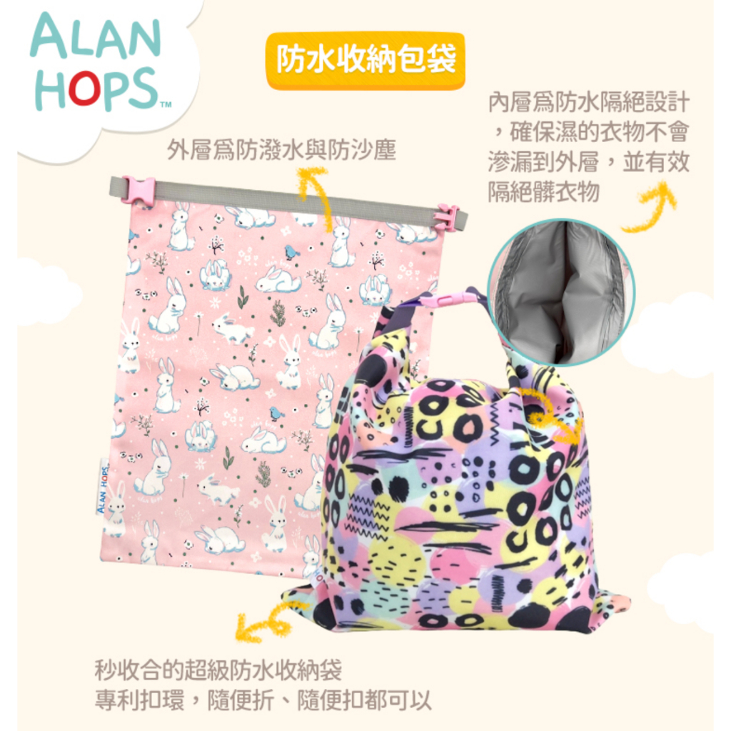 【樂森藥局】『戲水必備 乾溼分離』ALAN HOPS 防水收納包袋