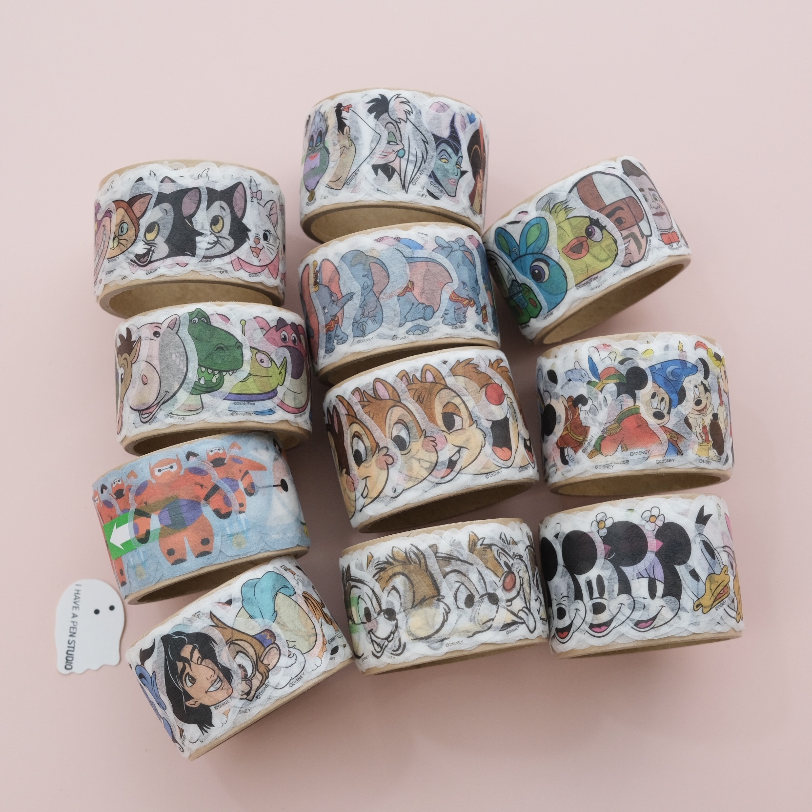 迪士尼 各種角色 和紙材質 貼紙捲 Sticker Roll ｜Disney商店 日本