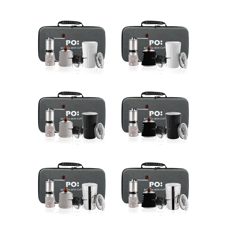 (預購4月底出貨)PO: 丹麥旅行咖啡手提四件組(手沖壺-共2色/咖啡磨2.0/棱角杯460ml-共3色/咖啡濾網)