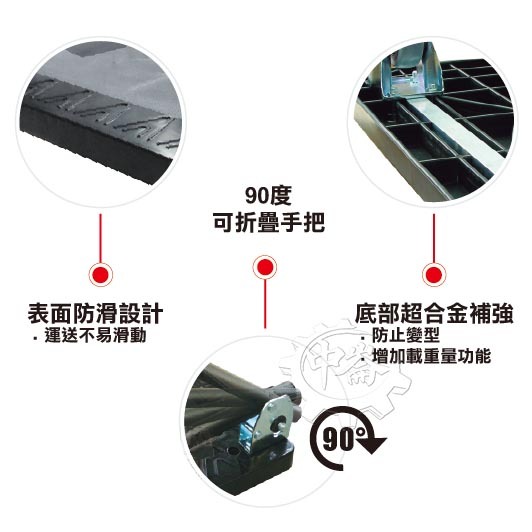 ＊中崙五金【附發票】台灣製 耐重300KG (HS-750A) 塑鋼板車 5吋 橡膠輪 附煞車 鐵軌補強 塑鋼手推車