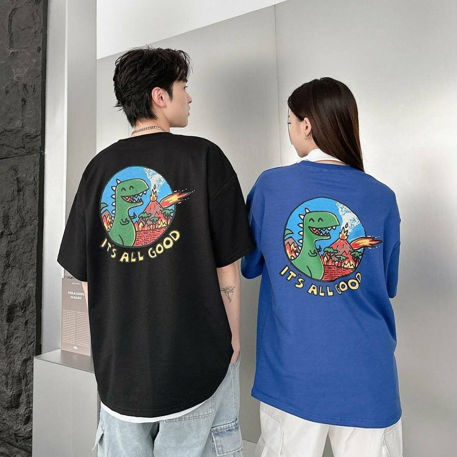 (goal) 韓版 純棉 good 恐龍火山 短tee 80525