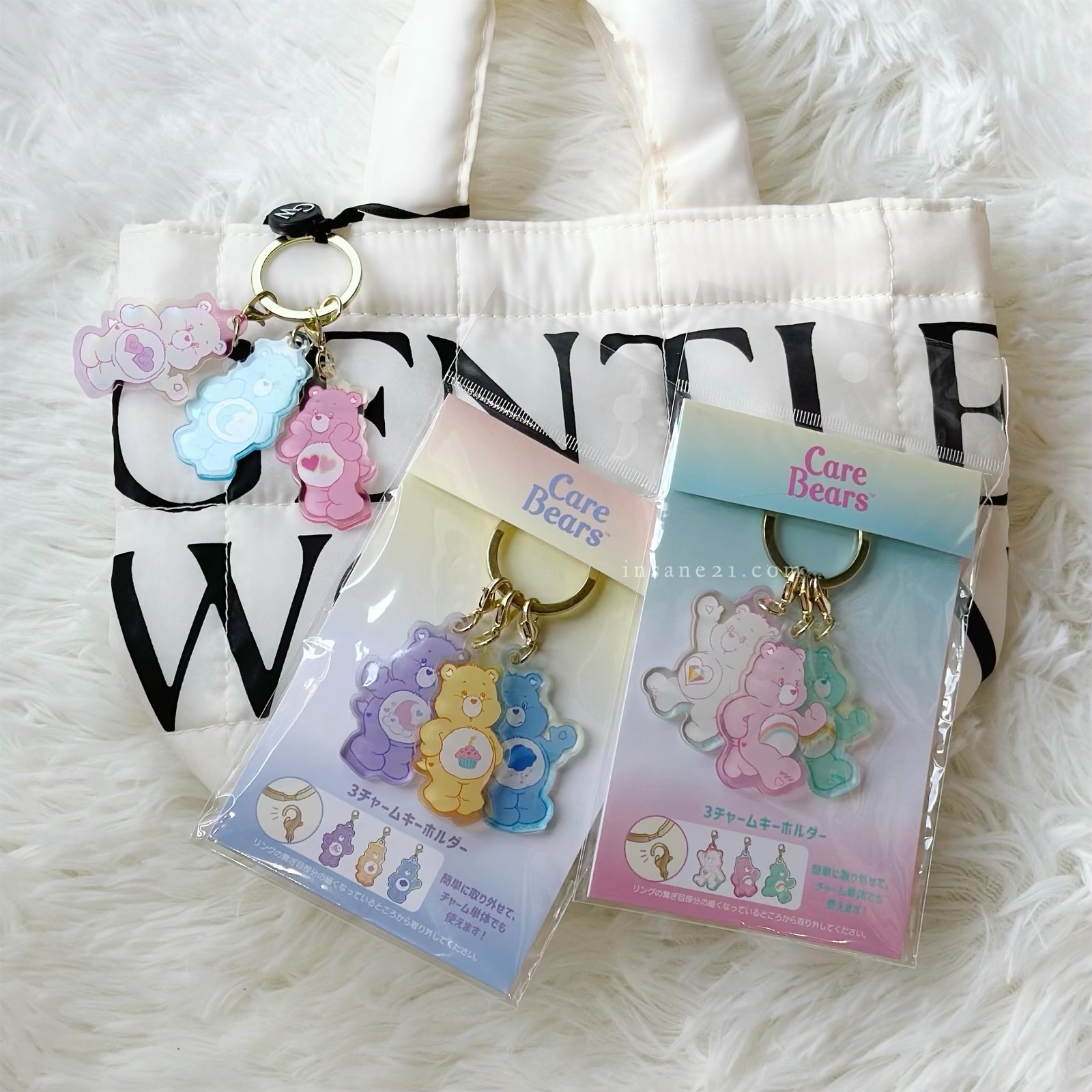 CARE BEARS 彩虹熊 壓克力 鑰匙圈 可拆 吊飾 代購 / 現+預