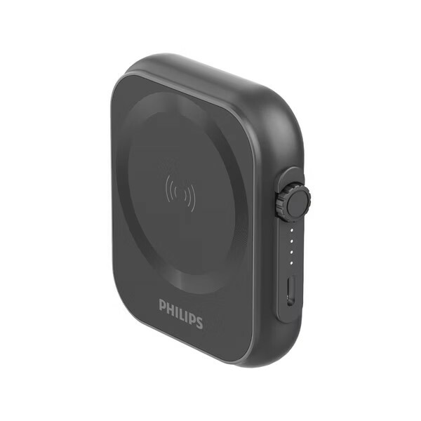 【PHILIPS飛利浦】黑金剛磁吸三合一磁吸行動電源 DLP2556Q