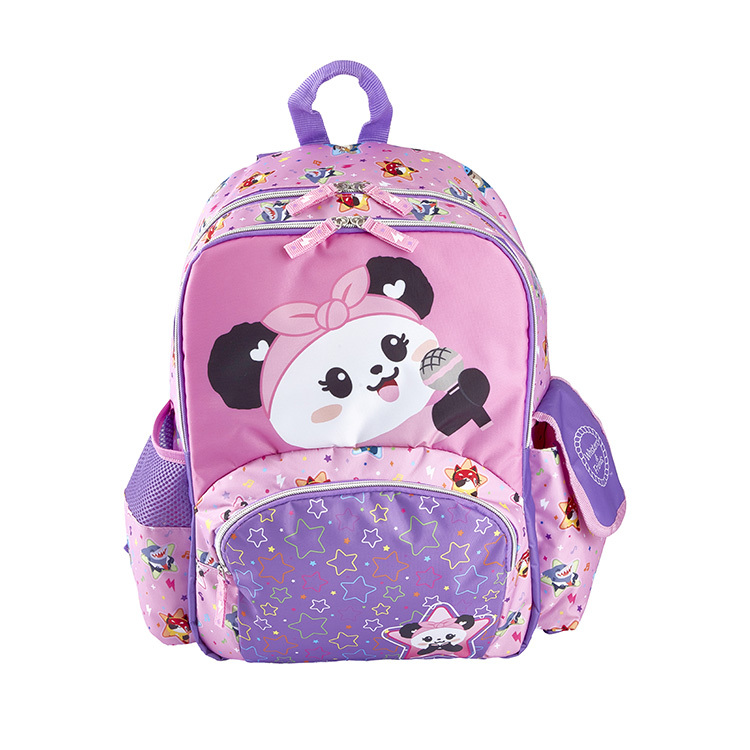 Baobao With Mic Pink And Purple Backpack