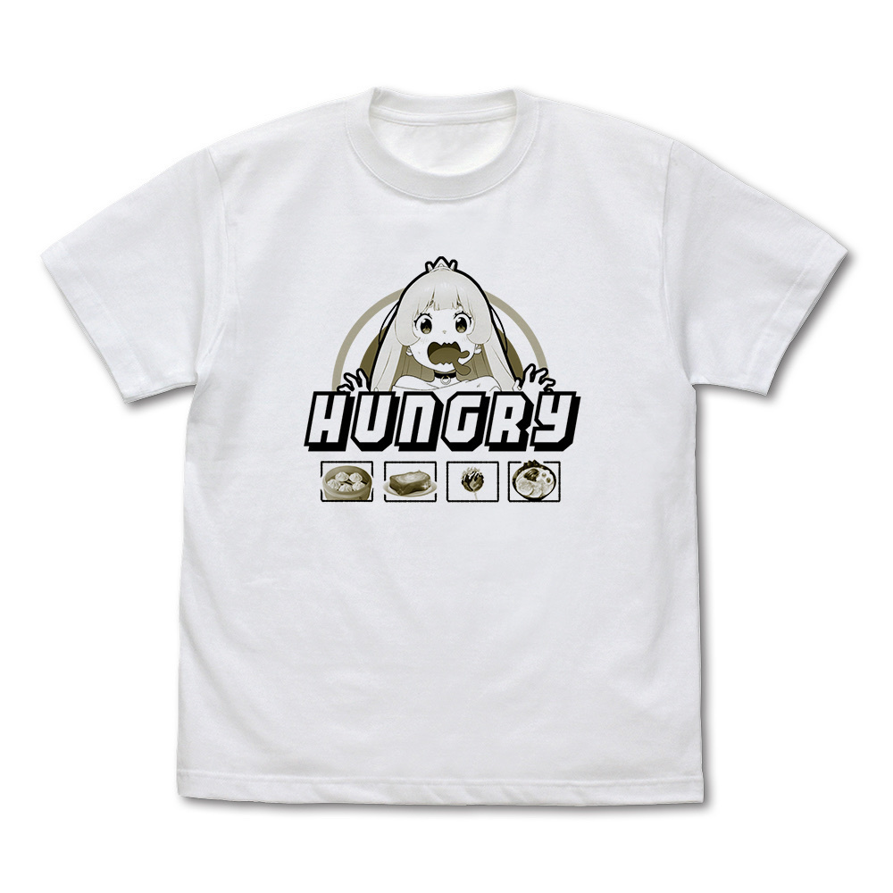 Cospa 1118  姫 はらぺこ Tシャツ [TVアニメ『姫様“拷問”の時間です』] WHITE