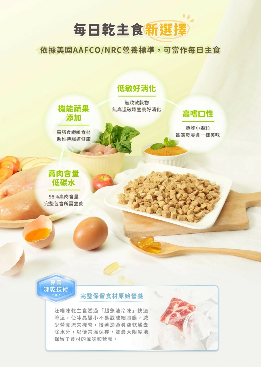 汪喵星球｜貓凍乾主食餐 小方粒凍乾主食餐 凍乾糧 凍乾 貓凍乾 凍乾餐