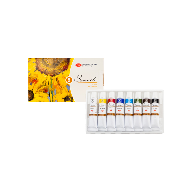 俄羅斯3K Sonnet 索內特 油畫顏料套組 8色 10ml 【買一送一】