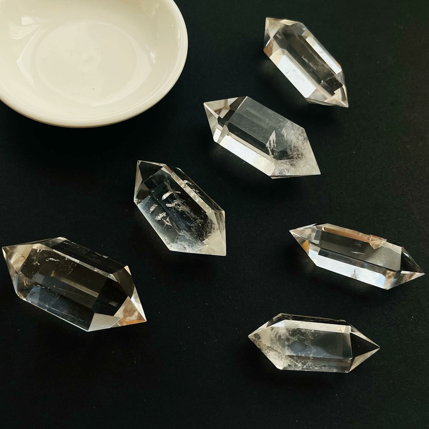 [原石] 白水晶 水晶雙尖