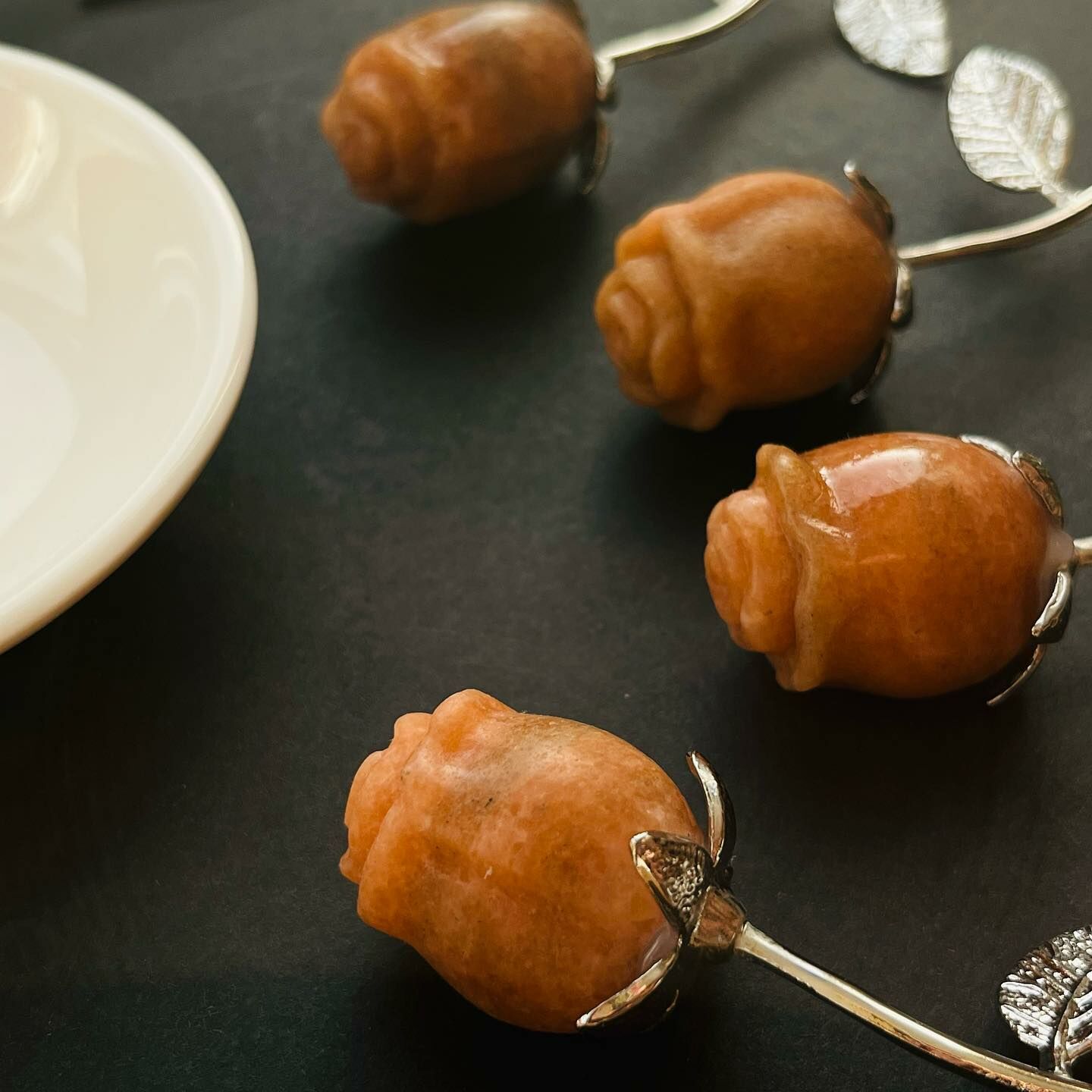 [原石] 橙方解石 玫瑰花 送禮推薦