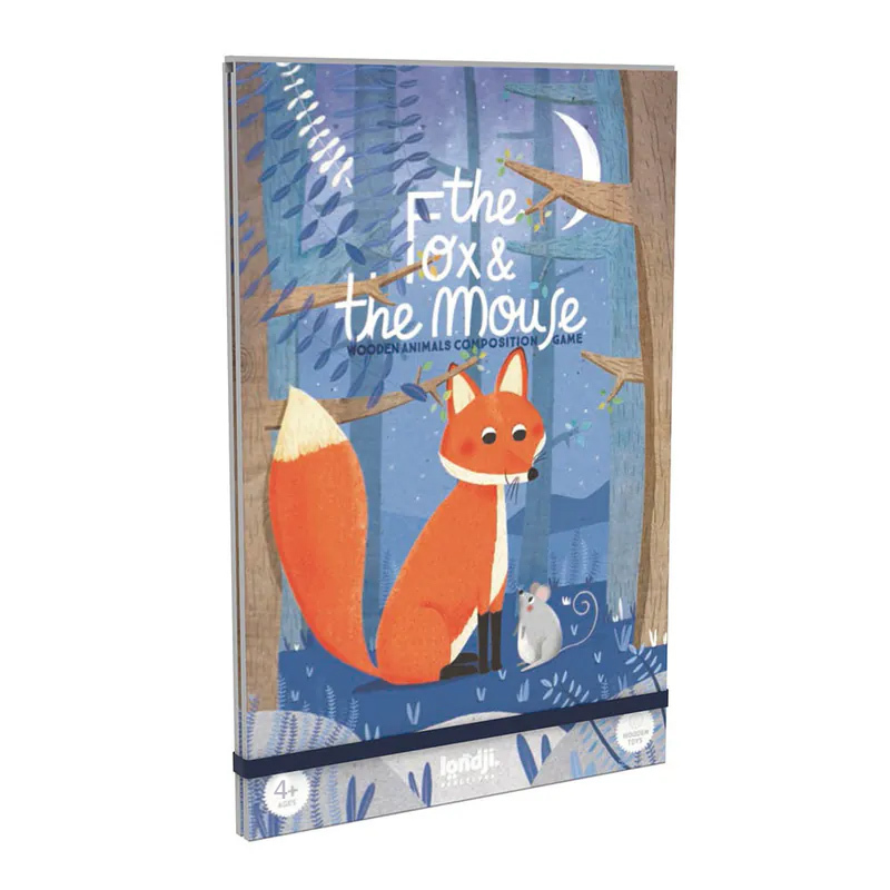 (預購3/31)西班牙Londji 狐狸和老鼠木質形狀益智遊戲