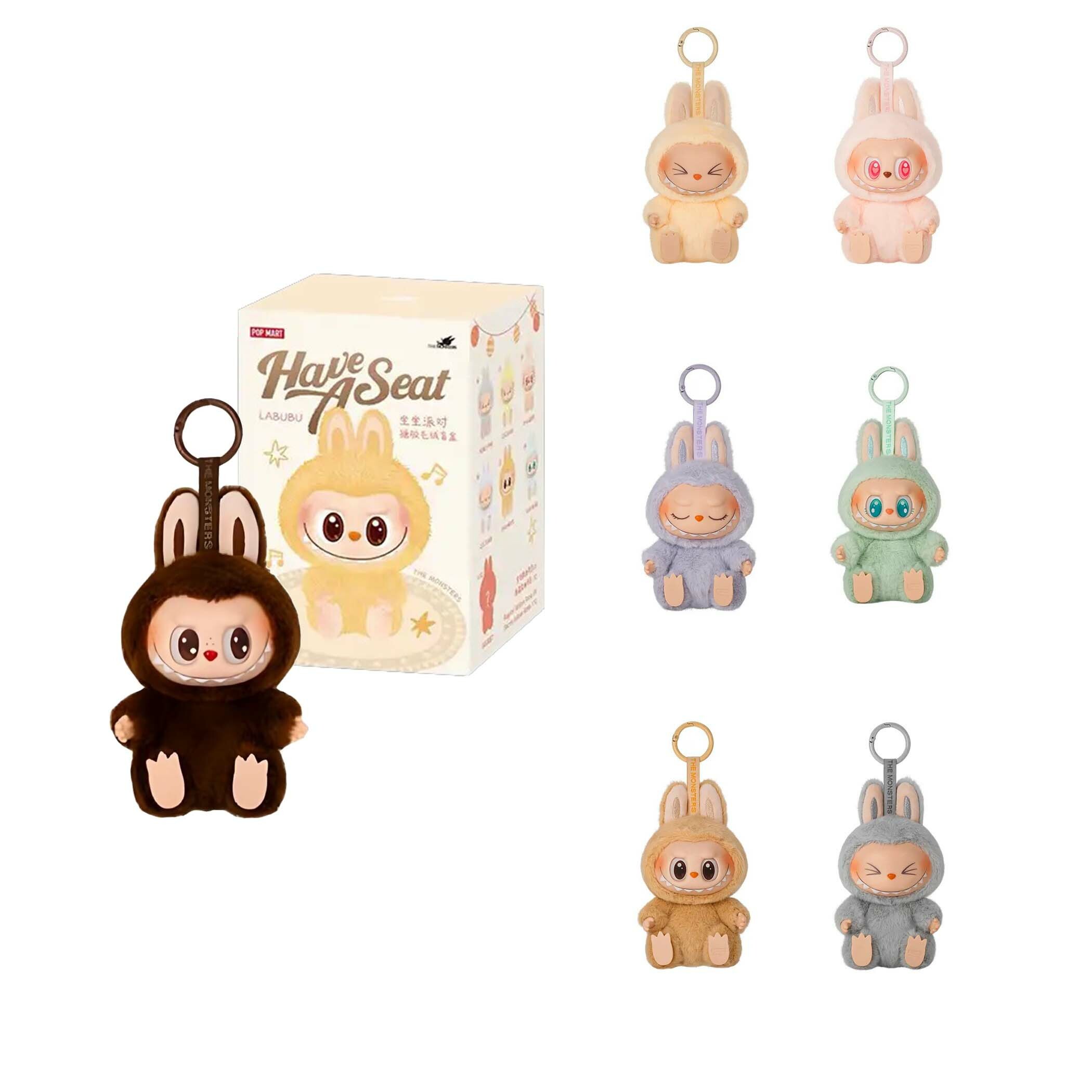 Labubu 坐坐派對 糖膠毛絨盲盒公仔 PPMT-2407-0034