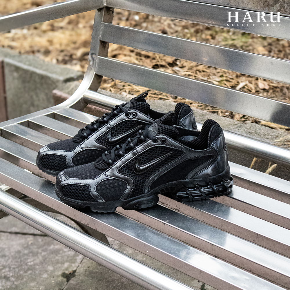 stussy 平替款 Nike Air Zoom Spiridon Cage 2 “Triple Black” 平民版 全黑 黑魂 異形戰場 HM8497-010
