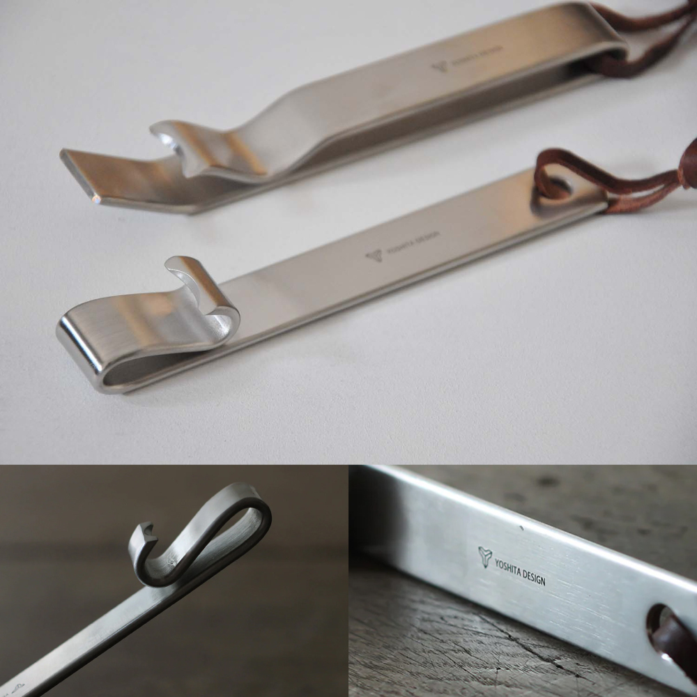 《YOSHITA手工業DESIGN室》日本製304不鏽鋼反折坂口開瓶器