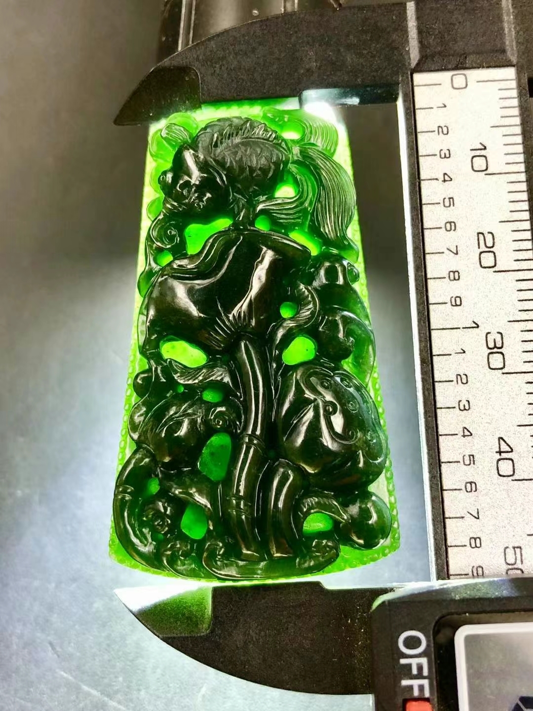 墨翠年年有餘,天然翡翠A玉, 緬甸玉, Jade, Jadeite