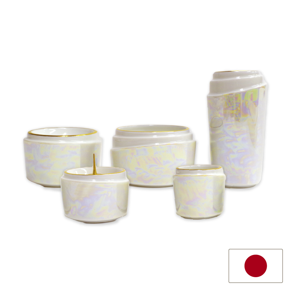 寵物祈念用具五件組 虹彩白