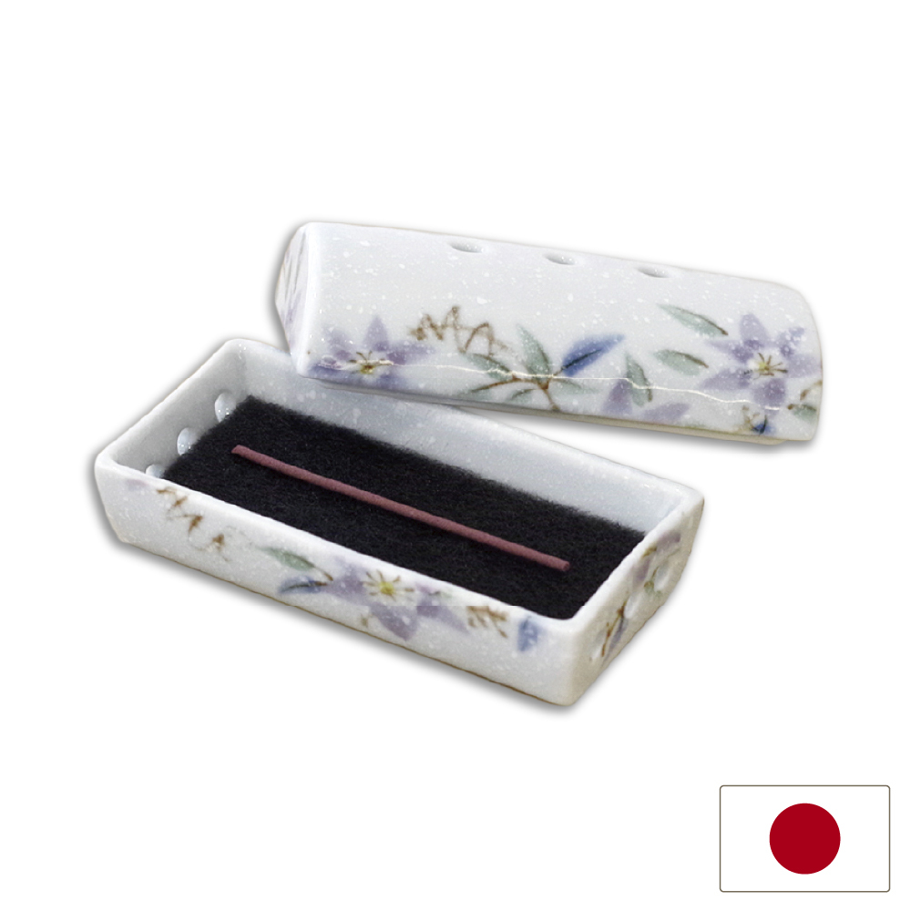 橫式迷你臥香盒 鐵線蓮