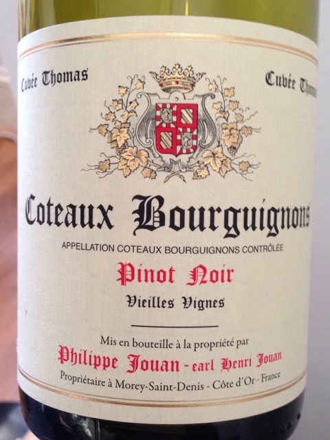 Henri Jouan Coteaux Bourguignons Vieilles Vignes 2018