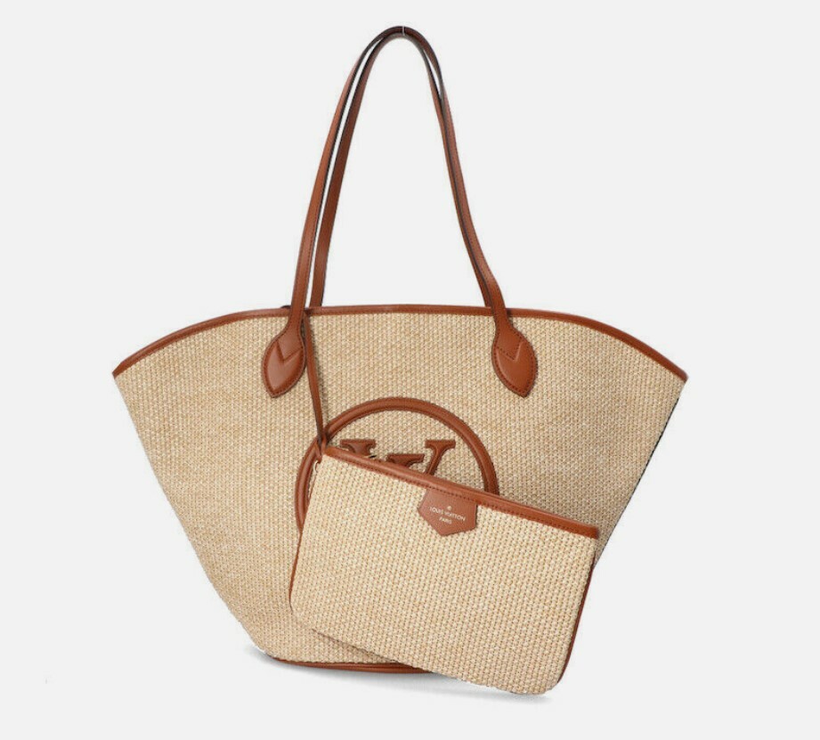 本月特價!!! 全新LV編織包/滕籃包/沙灘包, Saint Jacques, Tote Bag Basket, M59963, #兩年免費保養 #BRAND NEW #香榭站正品