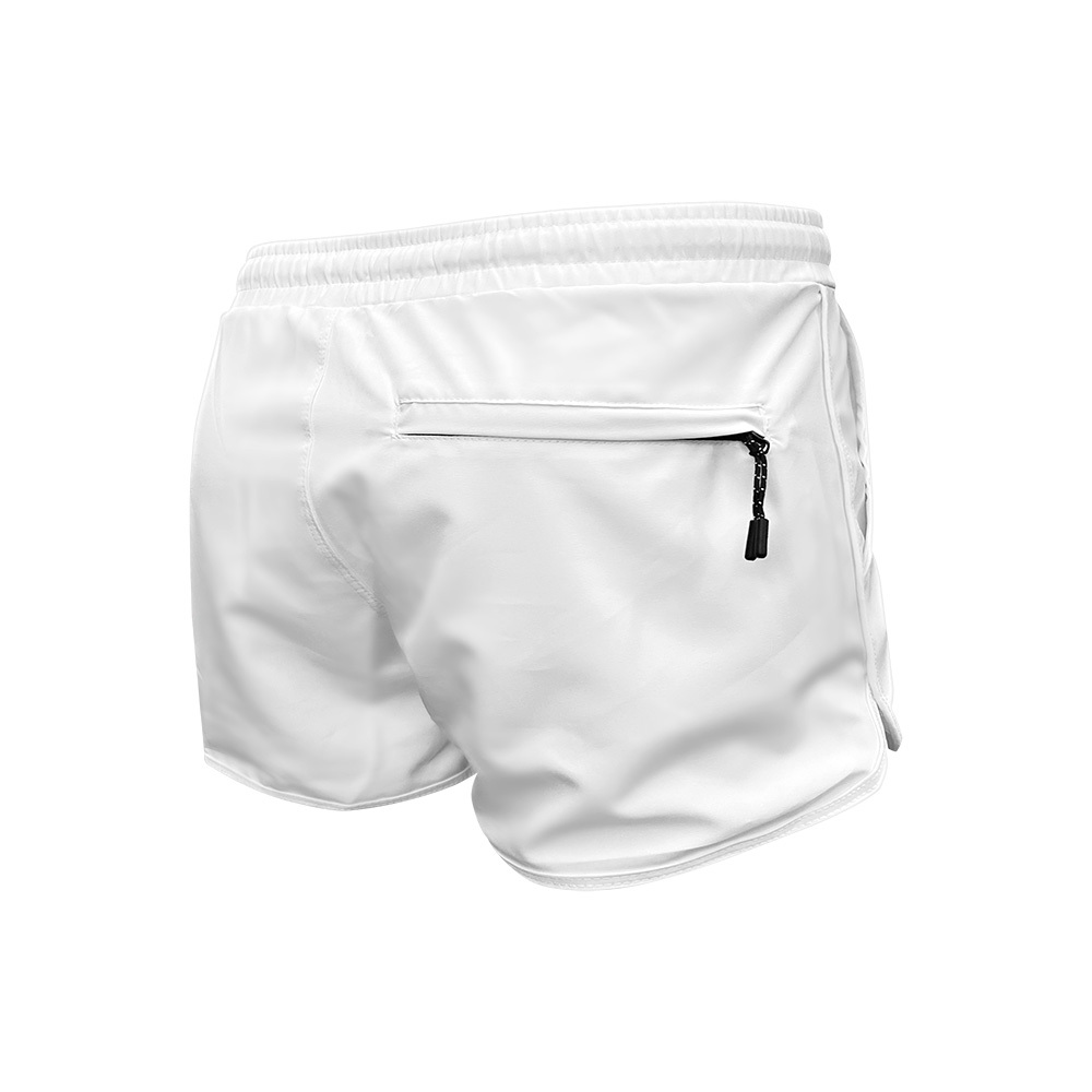 女士雙層游泳沙灘短褲 - 白