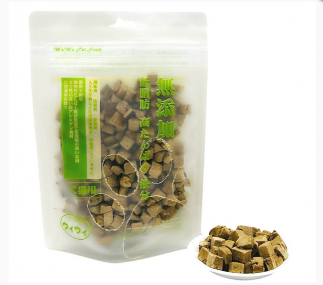 日本 WeWe 冷凍脫水 雞肝 70g （貓狗食用）