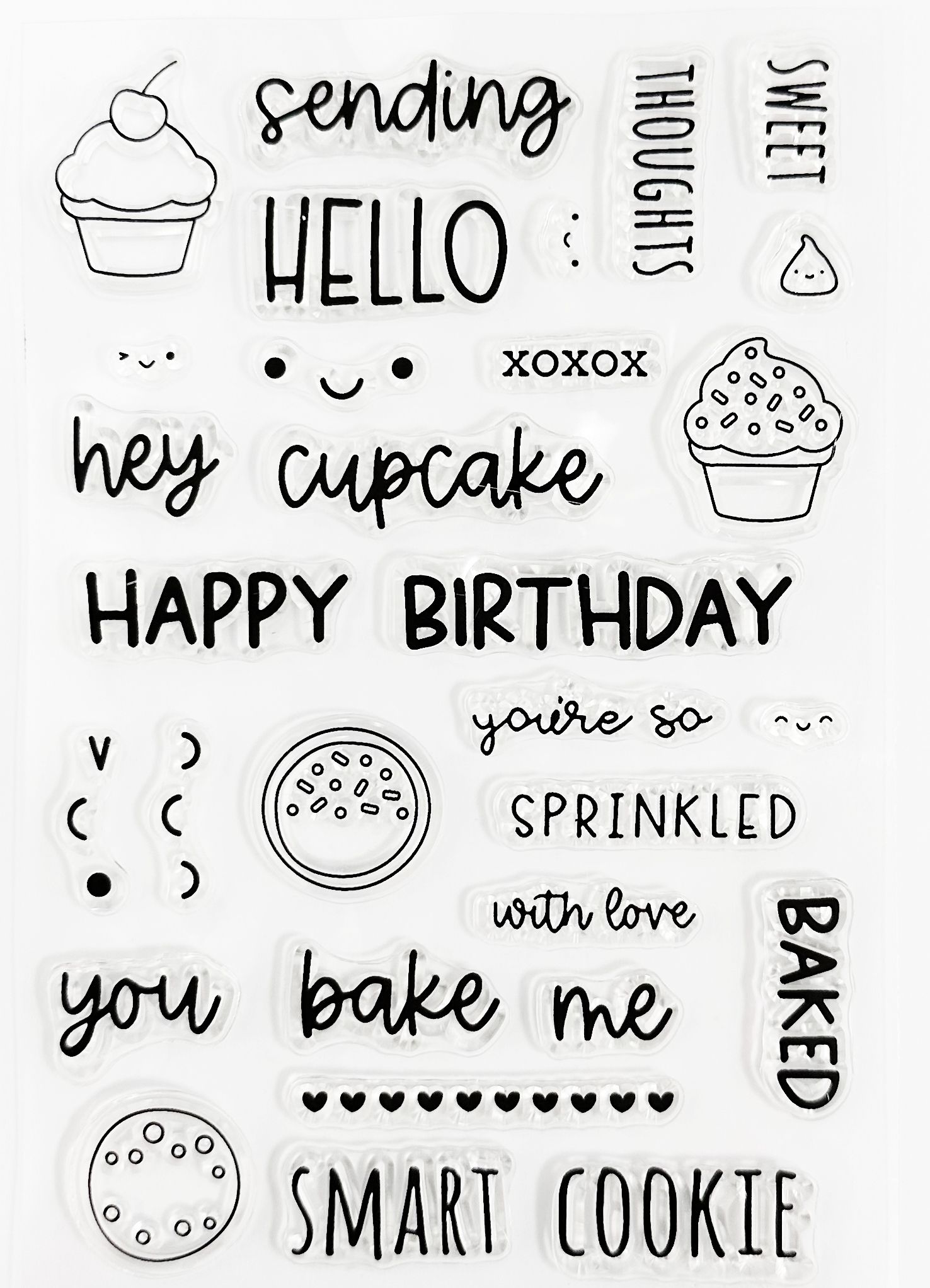 TS水晶印章 | 哈囉杯子蛋糕卡  #TS32