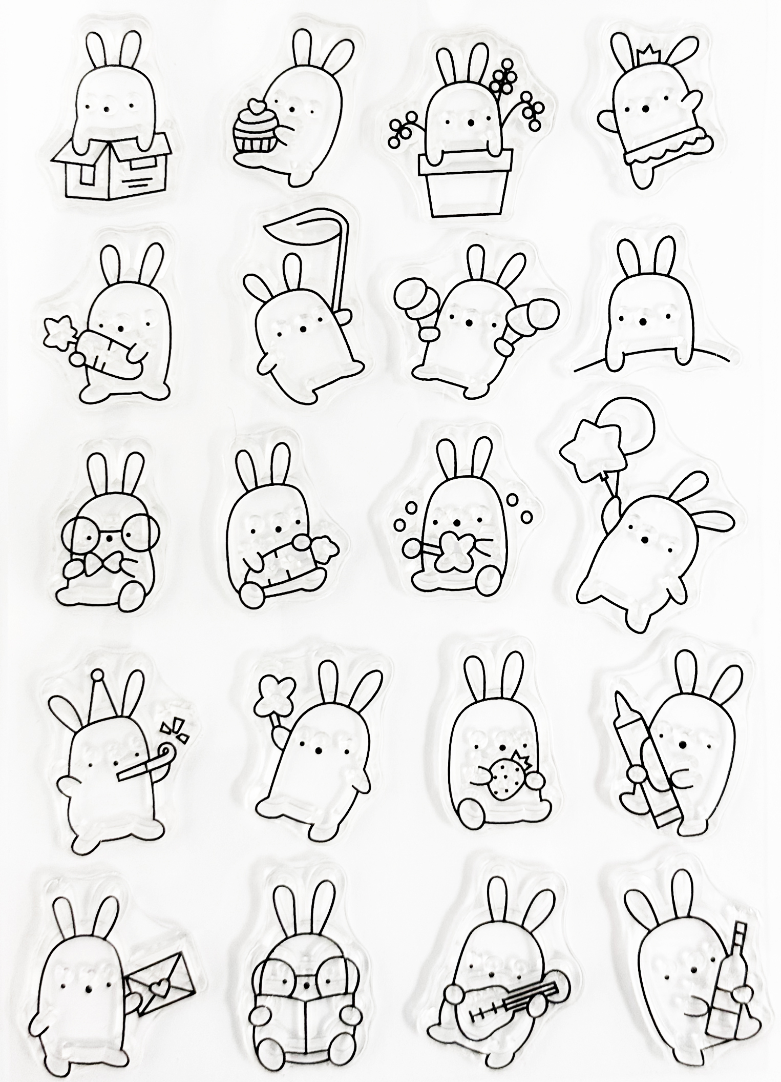 TS水晶印章 |歡樂兔兔卡  #TS30