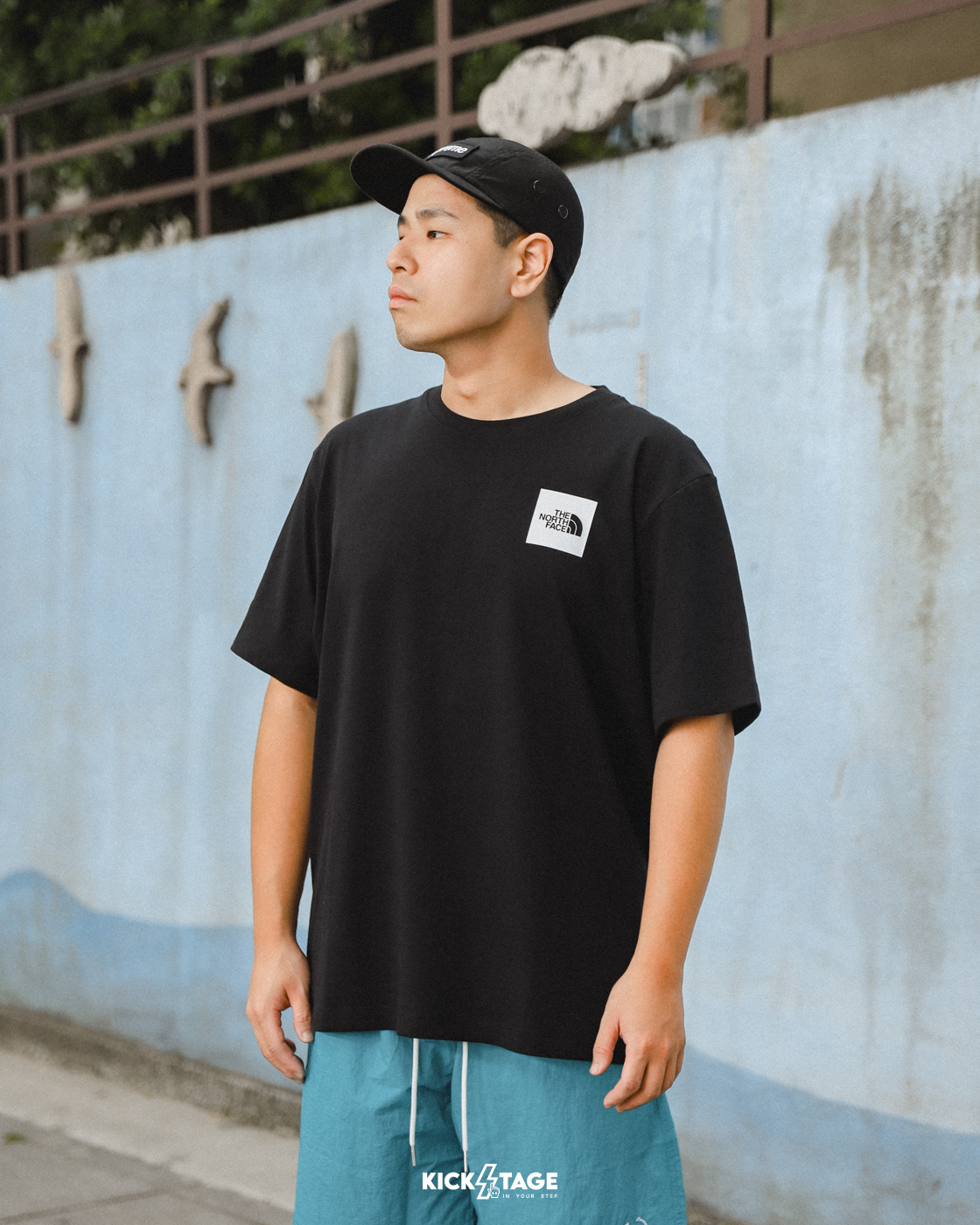 男女款 THE NORTH FACE M BTS S/S RLX TEE 黑色 沙色 基本LOGO 浣熊地圖 印花 短T【NF0A8AT2】