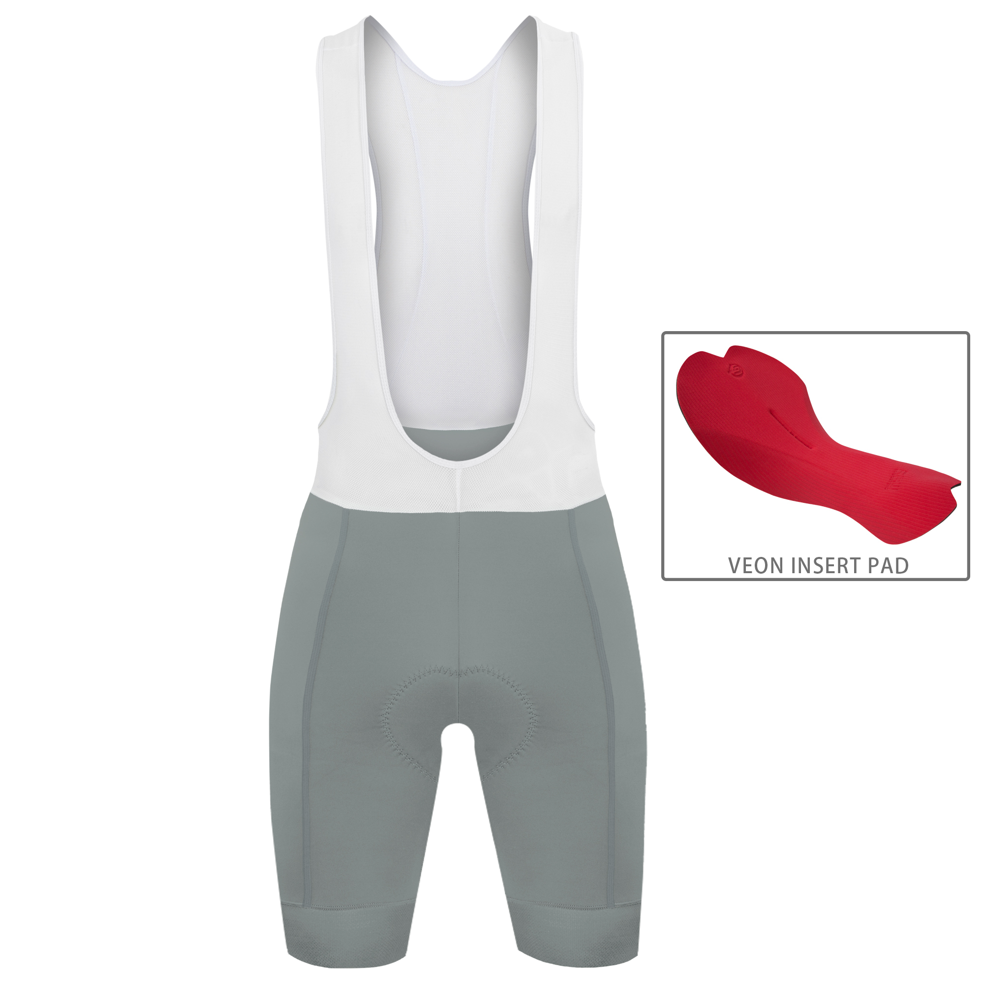 男款吊帶短褲 潔淨II 灰