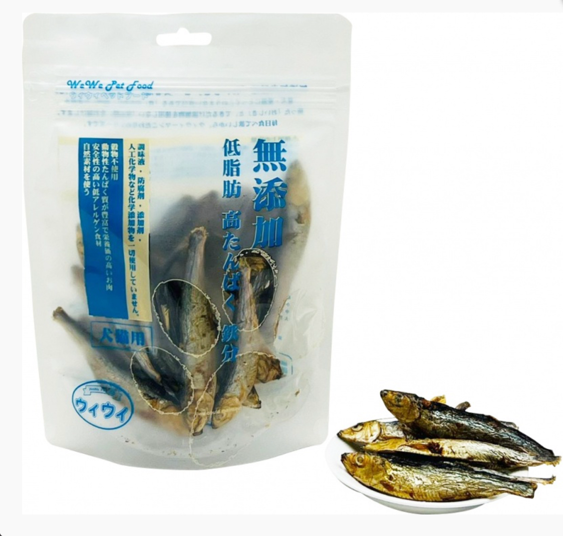 日本 WeWe 冷凍脫水沙甸魚 70g/ 400g（貓狗食用）