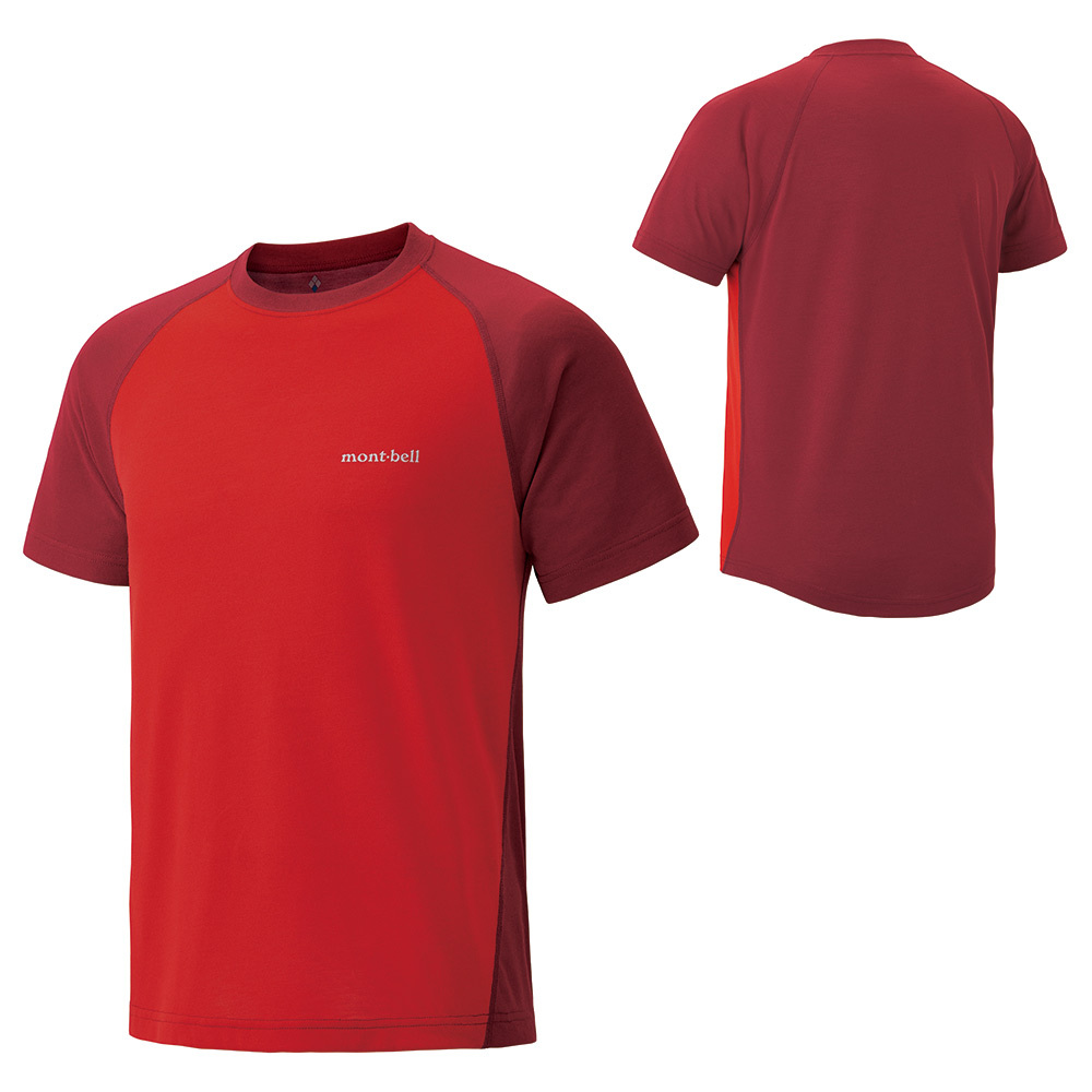 【特價款】日本montbell: 快乾透氣 Wickron Raglan T Men's