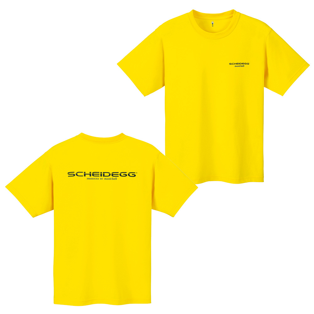 【特價款】日本montbell: 快乾透氣 Wickron T SCHEIDEGG Logo