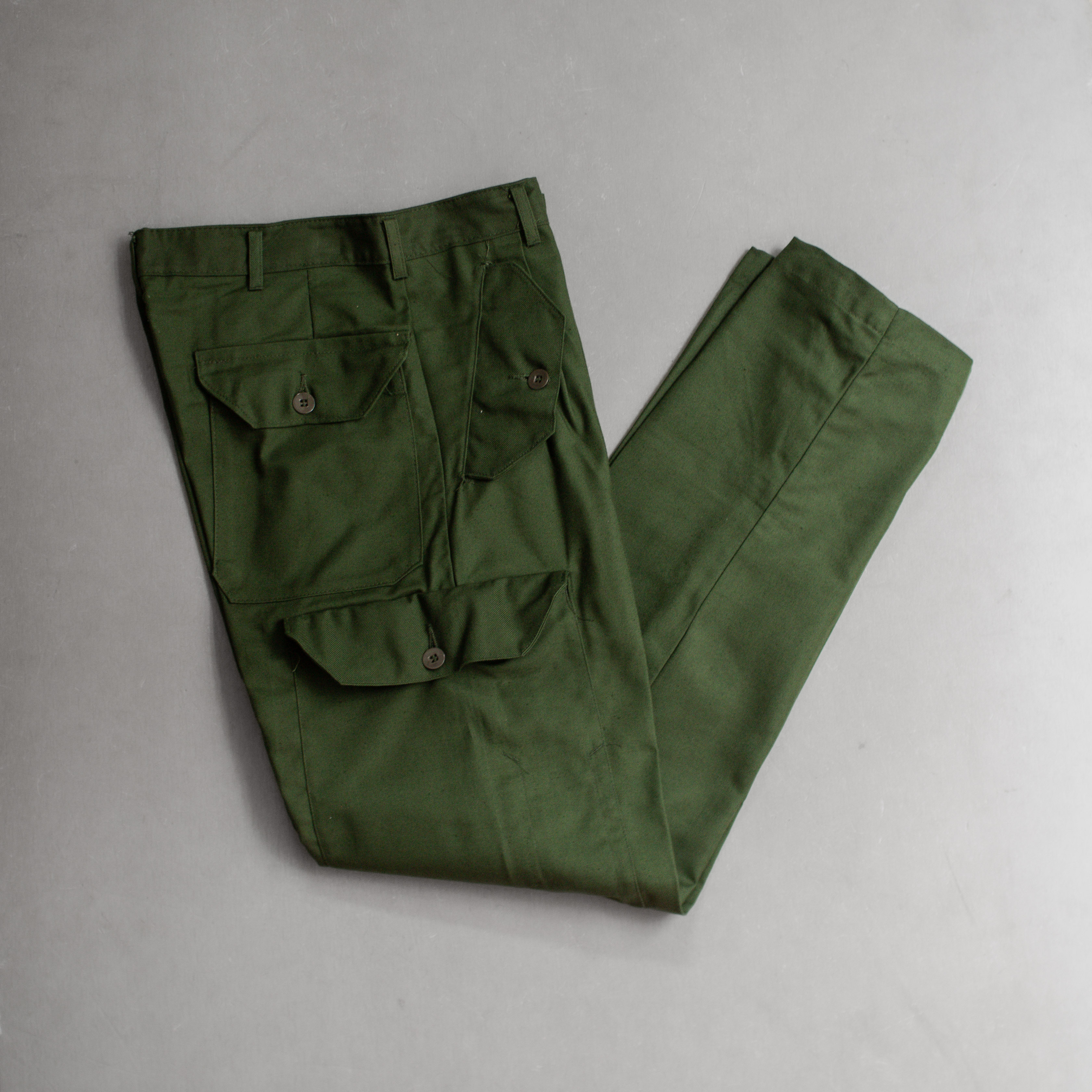 60S SWEDISH ARMY M59 PANTS 瑞典軍 口袋 寬版 軍綠 軍褲 長褲