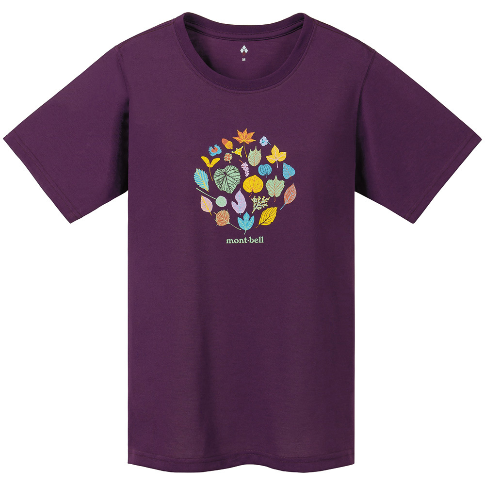 【特價款】日本montbell: 快乾透氣 Wickron T Women's Mountain Leaves