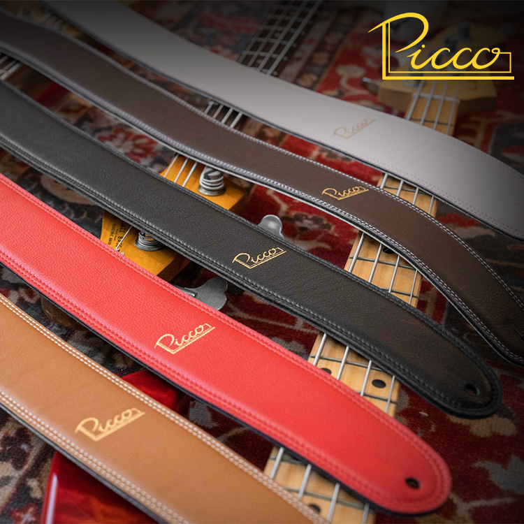 Picco 2.5″ 多色系 牛皮革 手工背帶