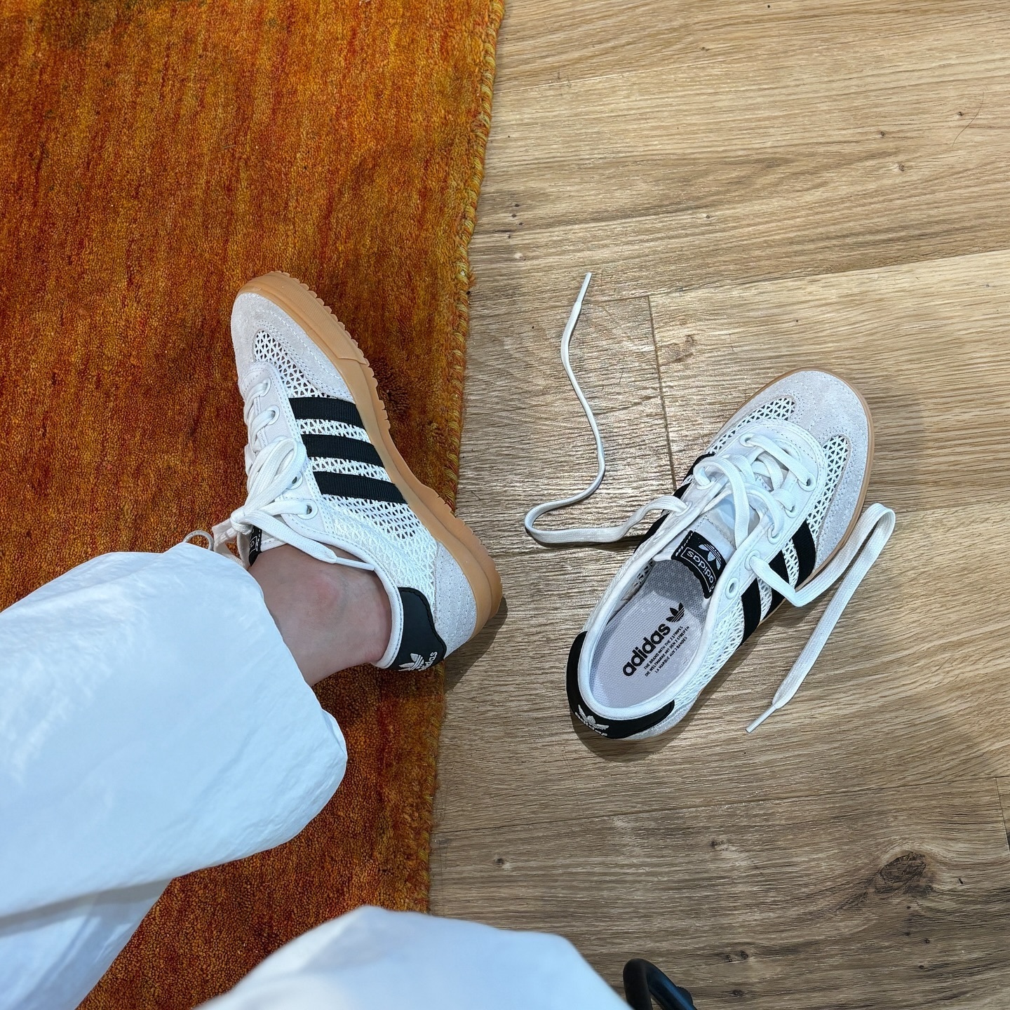 Adidas Originals Tischtennis 日本新發售 復古 針織 網布 白色 黑線 IH7995